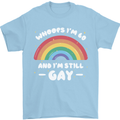I'm 60 And I'm Still Gay LGBT Mens T-Shirt Cotton Gildan Light Blue