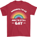 I'm 60 And I'm Still Gay LGBT Mens T-Shirt Cotton Gildan Red