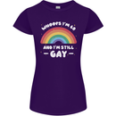 I'm 60 And I'm Still Gay LGBT Womens Petite Cut T-Shirt Purple