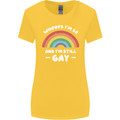 I'm 60 And I'm Still Gay LGBT Womens Wider Cut T-Shirt Yellow