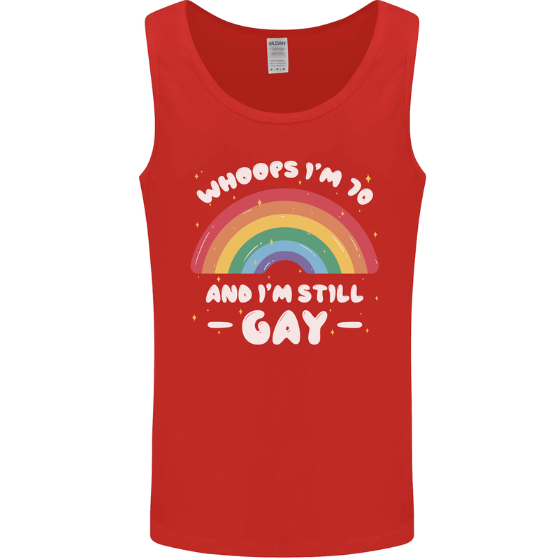 I'm 70 And I'm Still Gay LGBT Mens Vest Tank Top Red
