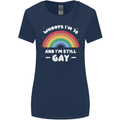 I'm 70 And I'm Still Gay LGBT Womens Wider Cut T-Shirt Navy Blue