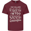 I'm Called Papa Grandparents Day Mens Cotton T-Shirt Tee Top Maroon