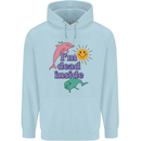 I'm Dead Inside Dolphins Sunrise Childrens Kids Hoodie Light Blue