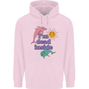 I'm Dead Inside Dolphins Sunrise Childrens Kids Hoodie Light Pink