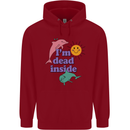 I'm Dead Inside Dolphins Sunrise Childrens Kids Hoodie Red
