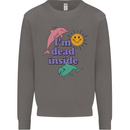 I'm Dead Inside Dolphins Sunrise Mens Sweatshirt Jumper Charcoal