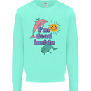 I'm Dead Inside Dolphins Sunrise Mens Sweatshirt Jumper Peppermint
