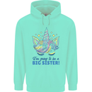 I'm Going to Be a Big Sister Unicorn Childrens Kids Hoodie Peppermint