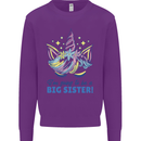I'm Going to Be a Big Sister Unicorn Kids Sweatshirt Jumper Purple