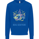 I'm Going to Be a Big Sister Unicorn Kids Sweatshirt Jumper Royal Blue
