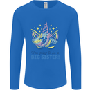 I'm Going to Be a Big Sister Unicorn Mens Long Sleeve T-Shirt Royal Blue