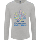 I'm Going to Be a Big Sister Unicorn Mens Long Sleeve T-Shirt Sports Grey