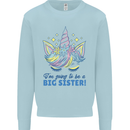 I'm Going to Be a Big Sister Unicorn Mens Sweatshirt Jumper Light Blue