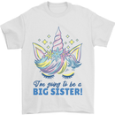 I'm Going to Be a Big Sister Unicorn Mens T-Shirt Cotton Gildan White