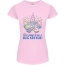 I'm Going to Be a Big Sister Unicorn Womens Petite Cut T-Shirt Light Pink