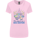 I'm Going to Be a Big Sister Unicorn Womens Wider Cut T-Shirt Light Pink