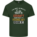 I'm Not Always Grumpy Biker Motorcycle Mens Cotton T-Shirt Tee Top Forest Green