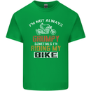 I'm Not Always Grumpy Biker Motorcycle Mens Cotton T-Shirt Tee Top Irish Green
