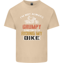 I'm Not Always Grumpy Biker Motorcycle Mens Cotton T-Shirt Tee Top Sand