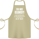 I'm Not Clumsy Funny Slogan Joke Beer Cotton Apron 100% Organic Khaki