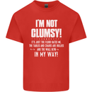 I'm Not Clumsy Funny Slogan Joke Beer Kids T-Shirt Childrens Red