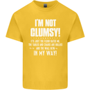 I'm Not Clumsy Funny Slogan Joke Beer Kids T-Shirt Childrens Yellow