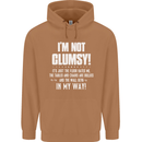 I'm Not Clumsy Funny Slogan Joke Beer Mens 80% Cotton Hoodie Caramel Latte