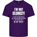 I'm Not Clumsy Funny Slogan Joke Beer Mens Cotton T-Shirt Tee Top Purple