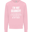 I'm Not Clumsy Funny Slogan Joke Beer Mens Sweatshirt Jumper Light Pink