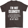 I'm Not Clumsy Funny Slogan Joke Beer Mens T-Shirt Cotton Gildan Dark Chocolate