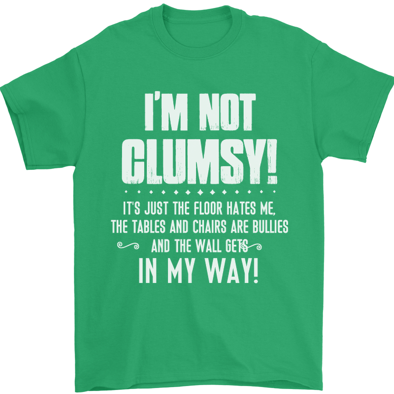 I'm Not Clumsy Funny Slogan Joke Beer Mens T-Shirt Cotton Gildan Irish Green