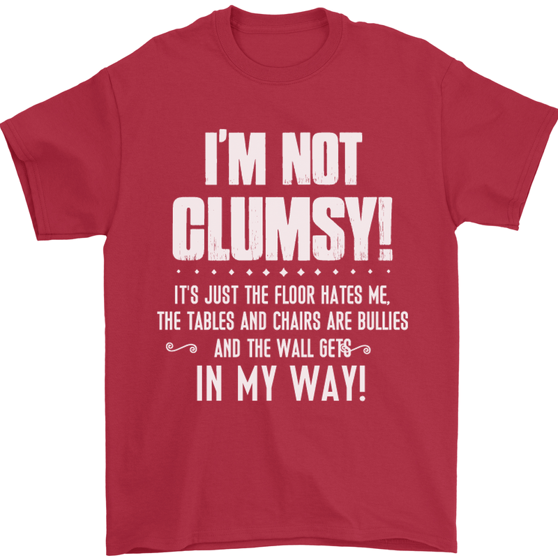 I'm Not Clumsy Funny Slogan Joke Beer Mens T-Shirt Cotton Gildan Red