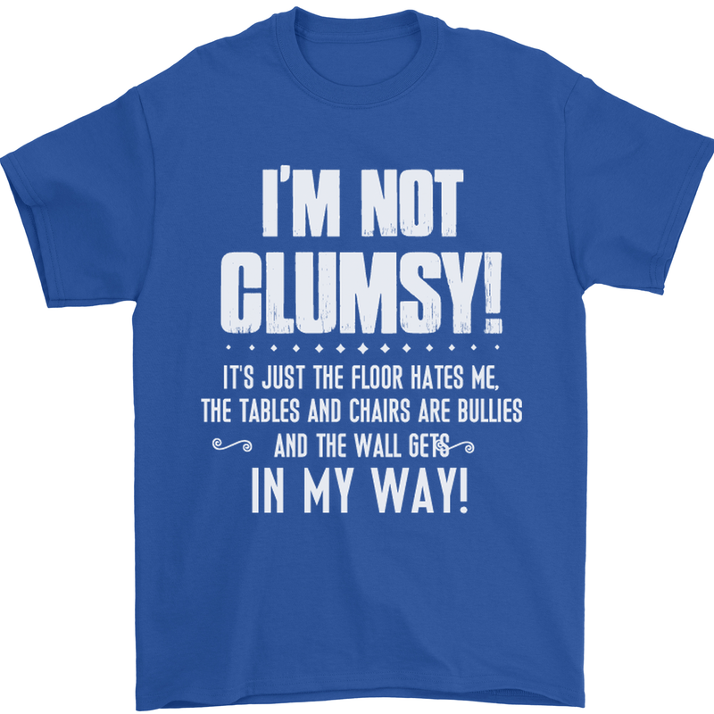 I'm Not Clumsy Funny Slogan Joke Beer Mens T-Shirt Cotton Gildan Royal Blue