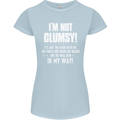 I'm Not Clumsy Funny Slogan Joke Beer Womens Petite Cut T-Shirt Light Blue
