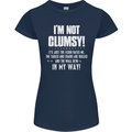 I'm Not Clumsy Funny Slogan Joke Beer Womens Petite Cut T-Shirt Navy Blue