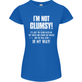 I'm Not Clumsy Funny Slogan Joke Beer Womens Petite Cut T-Shirt Royal Blue