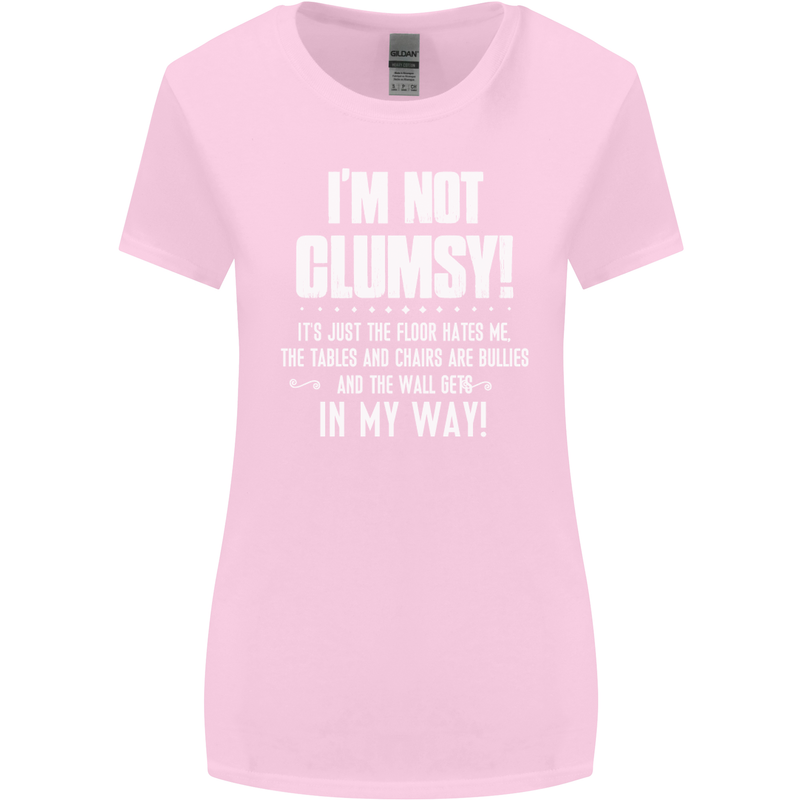 I'm Not Clumsy Funny Slogan Joke Beer Womens Wider Cut T-Shirt Light Pink