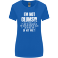 I'm Not Clumsy Funny Slogan Joke Beer Womens Wider Cut T-Shirt Royal Blue