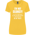 I'm Not Clumsy Funny Slogan Joke Beer Womens Wider Cut T-Shirt Yellow