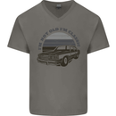 I'm Not Old I'm a Classic Mens V-Neck Cotton T-Shirt Charcoal
