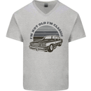 I'm Not Old I'm a Classic Mens V-Neck Cotton T-Shirt Sports Grey