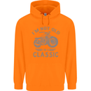 I'm Not Old I'm a Classic Motorcycle Biker Childrens Kids Hoodie Orange