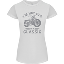 I'm Not Old I'm a Classic Motorcycle Biker Womens Petite Cut T-Shirt White