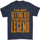 I'm Not Old I'm a Legend Funny Birthday Mens T-Shirt Cotton Gildan Navy Blue