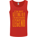 I'm Not Old I'm a Legend Funny Birthday Mens Vest Tank Top Red