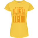 I'm Not Old I'm a Legend Funny Birthday Womens Petite Cut T-Shirt Yellow