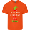 I'm Not Short I'm Elf Sized Funny Christmas Mens Cotton T-Shirt Tee Top Orange