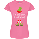 I'm Not Short I'm Elf Sized Funny Christmas Womens Petite Cut T-Shirt Azalea