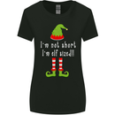 I'm Not Short I'm Elf Sized Funny Christmas Womens Wider Cut T-Shirt Black